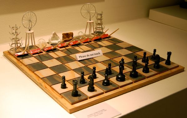 luxury chess board and pieces